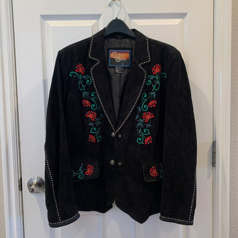 Cripple Creek Vintage Suede Leather Jacket NWOT